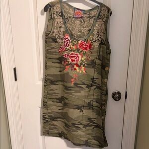 Johnny Was Camo Dress